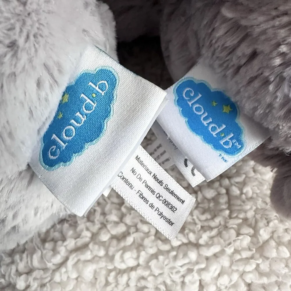 Cloud B Lot Of 2 Star Dreamy Hugginz Bunny Rabbit Gray 14